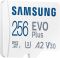 Карта пам'яті Samsung microSD 256GB C10 UHS-I R130MB/s Evo Plus + SD