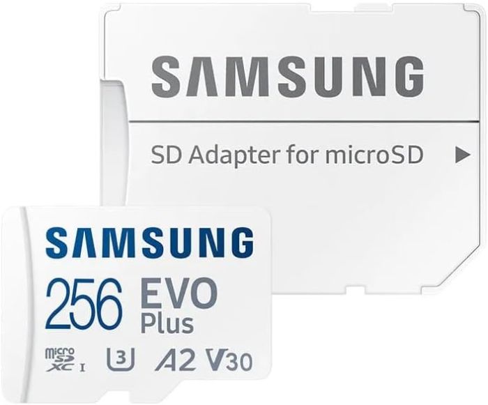 Карта пам'яті Samsung microSD 256GB C10 UHS-I R130MB/s Evo Plus + SD