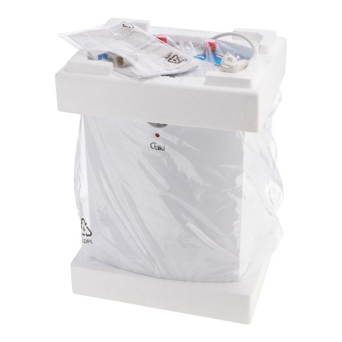 Electric water heater TIKI compact GT, 15L, 2kW, mounting under the sink, mechanical control, A, white, 700189