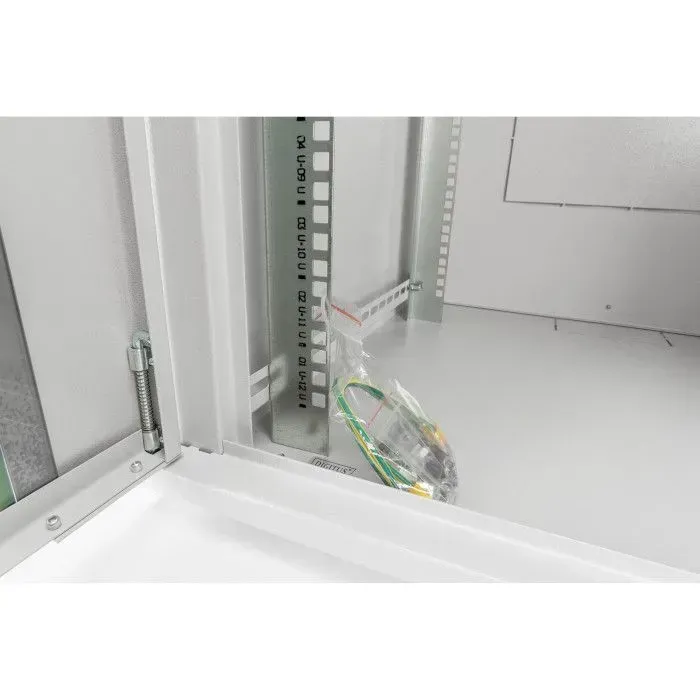 Шкаф DIGITUS 19", 16U, Wall Mounting Dynamic Basic, 600x600 мм, 60кг максимально, серый