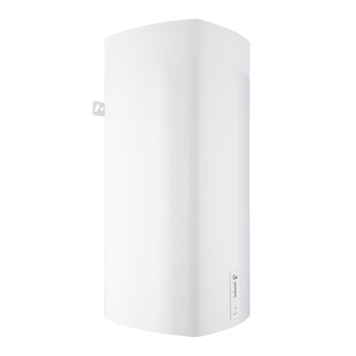 Водонагрівач електр. TIKI слім SuperESD, 50л, 2кВт, сухий тен, вертикальний монтаж, електр. кер-ння, B, білий, 700093