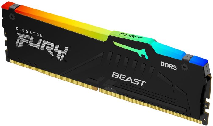 Память ПК Kingston DDR5 64GB KIT (32GBx2)  6400 FURY Beast RGB XMP