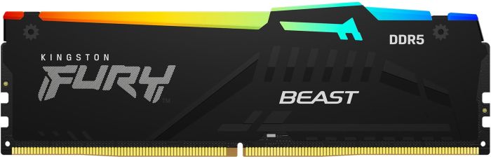Память ПК Kingston DDR5 64GB KIT (32GBx2)  6400 FURY Beast RGB XMP