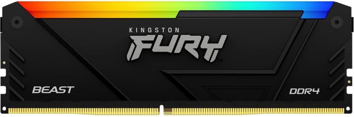 Память ПК Kingston DDR4 16GB KIT (8GBx2) 3600 FURY Beast RGB