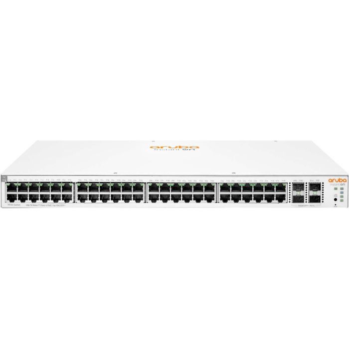HPE Aruba Switch Instant On 1930 48G Class4 PoE 4SFP/SFP+ 370W, 48xGE, 4xGE SFP ports, LT Warranty