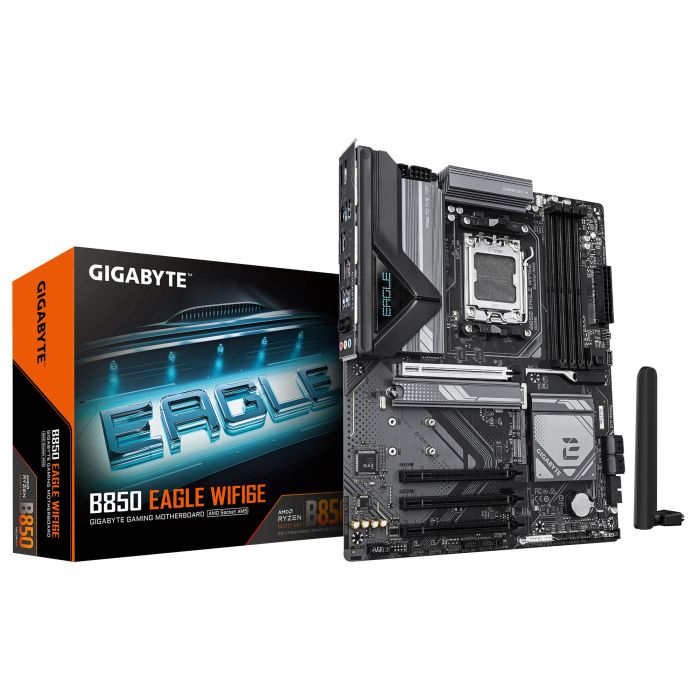 GIGABYTE Motherboard B850 EAGLE WIFI6E sAM5 B850 4xDDR5 M.2 Wi-Fi BT HDMI DP ATX