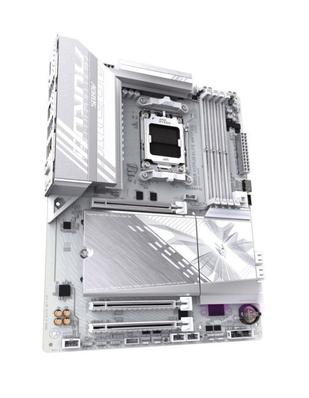 GIGABYTE Motherboard B850 A ELITE WF7 ICE sAM5 B850 4xDDR5 M.2 Wi-Fi BT DP Type-C ATX