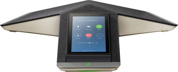 SIP-конференц телефон Poly Trio C60, 3 x Omni Mic, радіус дії 6,1 м, RJ45, USB-A, Micro USB, Bluetooth 4.2, WiFi, PoE, сірий