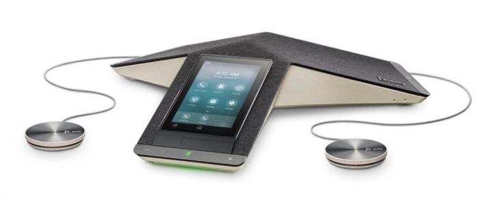 SIP-конференц телефон Poly Trio C60, 3 x Omni Mic, радіус дії 6,1 м, RJ45, USB-A, Micro USB, Bluetooth 4.2, WiFi, PoE, сірий