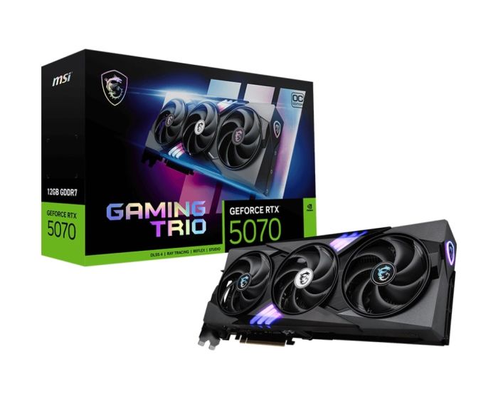 Видеокарта MSI GeForce RTX 5070 12GB GDDR7 GAMING TRIO OC