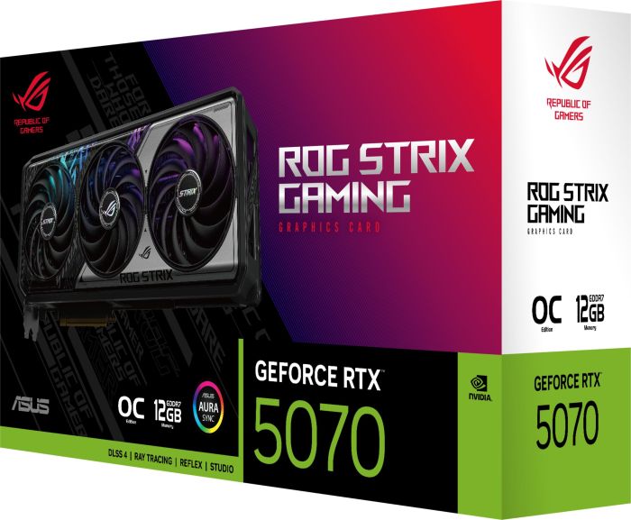 Відеокарта ASUS GeForce RTX 5070 12GB GDDR7 OC ROG-STRIX-RTX5070-O12G-GAMING