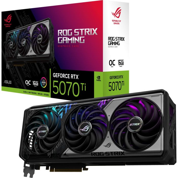 Видеокарта ASUS GeForce RTX 5070 TI 16GB GDDR7 OC ROG-STRIX-RTX5070TI-O16G-GAMING