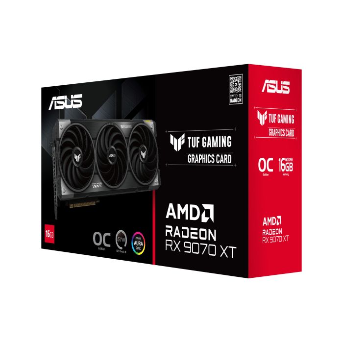 ASUS Graphic Card Radeon RX 9070 XT 16GB GDDR6 OC TUF-RX9070XT-O16G-GAMING
