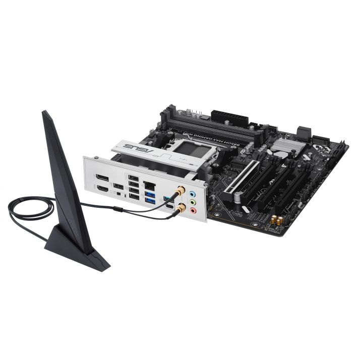 Материнcька плата ASUS B850M MAX GAMING WIFI sAM5 B850 4xDDR5 M.2 HDMI DP WiFi BT mATX