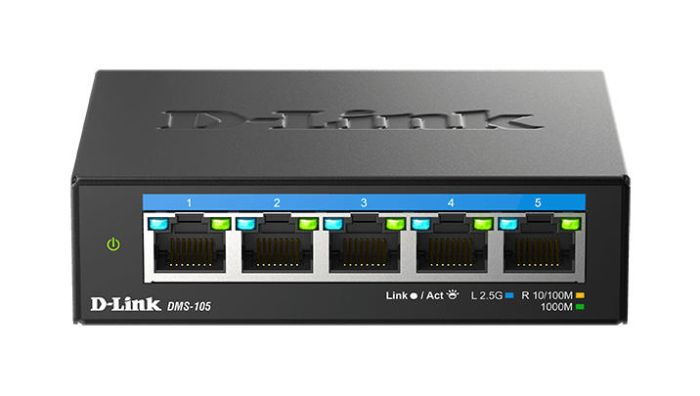 Комутатор   5x2.5GE, Некерований D-Link DMS-105