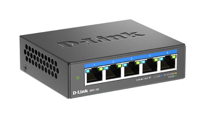 Комутатор   5x2.5GE, Некерований D-Link DMS-105