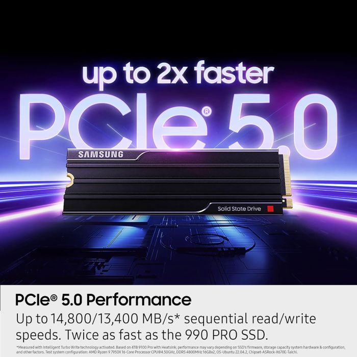 Накопитель SSD Samsung  M.2 2TB PCIe 5.0 9100PRO+ радиатор