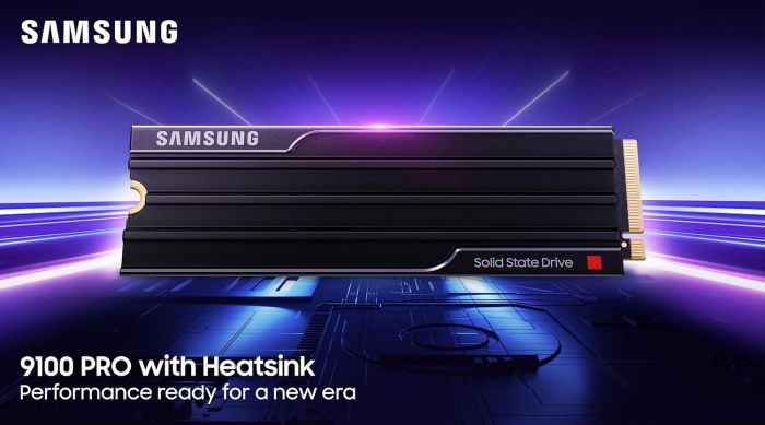 Накопичувач SSD Samsung M.2 4TB PCIe 5.0 9100PRO+ радіатор