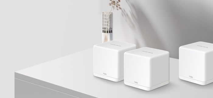 Система WiFi-Mesh MERCUSYS Halo H60X AX1500, 3xGE LAN/WAN, 3мод