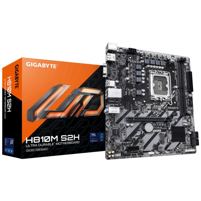 GIGABYTE Motherboard H810M S2H s1851 H810 2xDDR5 HDMI DP D-Sub mATX