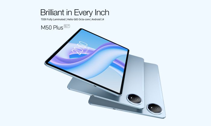 Планшет Teclast M50 Plus 10.1" 6ГБ, 128ГБ, LTE, 7000мА•год, Android, блакитний