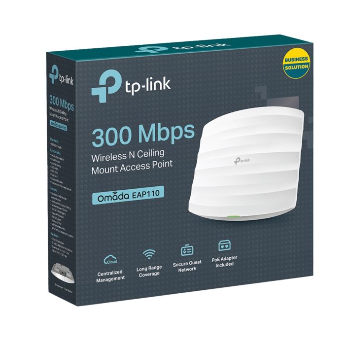 Точка доступу TP-LINK  N300, 1хFE LAN, Passive PoE TP-Link EAP110