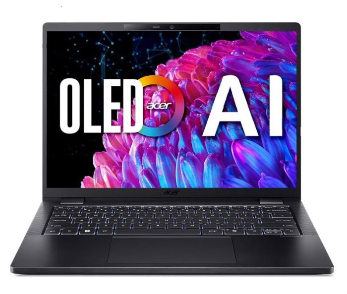 Acer TravelMate TMP614-73 14" 2.8K OLED, Intel U5-125H, 32GB, F1TB, UMA, Win11P, black