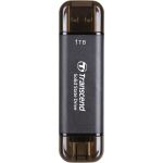 Портативний SSD Transcend 1TB USB 3.1 Gen 2 Type-A + Type-C ESD310 Чорний