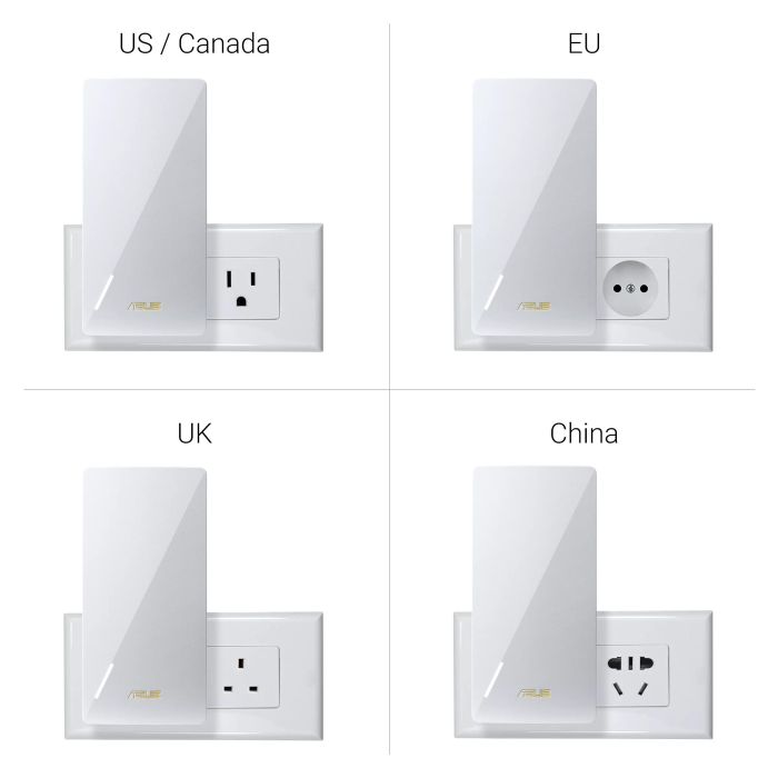 ASUS WiFi Range Extender RP-BE58 AX3000 1xGE LAN, MESH EU-UK