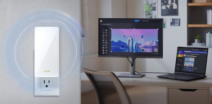 Расширитель покрытия WiFi  ASUS RP-BE58 AX3000 1xGE LAN, MESH