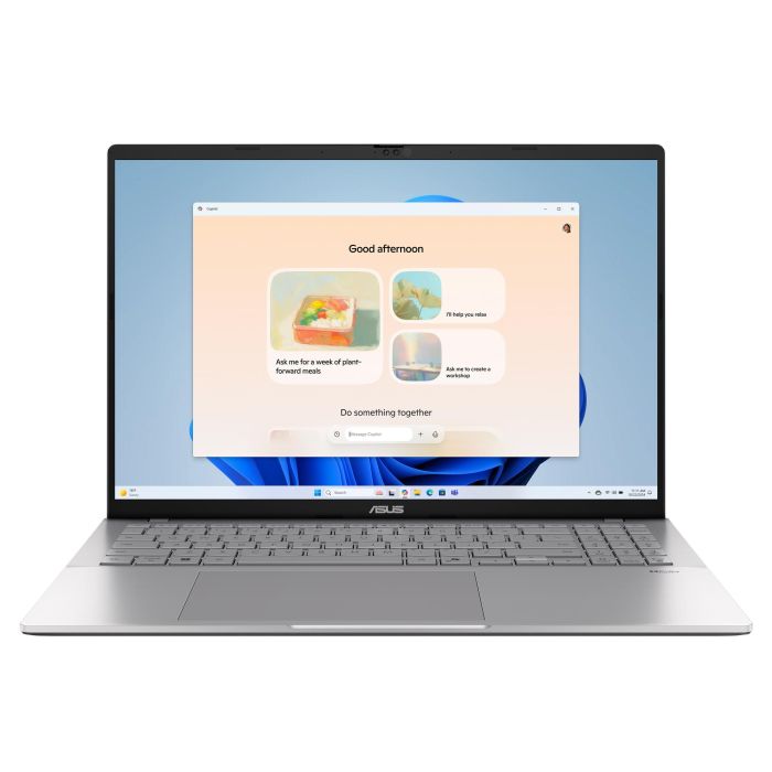 Ноутбук ASUS Vivobook S 16 S3607CA-RP008 16" WUXGA IPS, Intel Ultra 7 255H, 16GB, F1TB, UMA, NoOS, Сріблястий