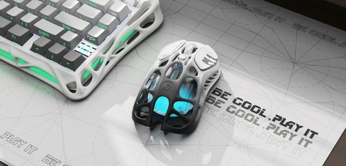 Мышь GravaStar Mercury M1 Pro, BT/WL/USB-A, RGB, черно-белый
