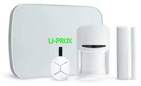 Security alarm kit U-Prox MPX L KF kit White, U-Prox MPX L, U-Prox PIR, U-Prox WDC, U-Prox Keyfob B4, wireless, white