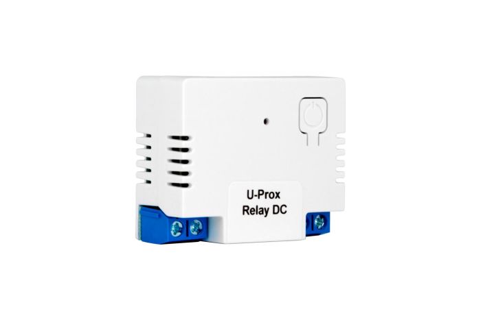 Smart dry-contact relay for device control U-Prox Relay DC, 10.8–14.8 VDC, 10А, wireless