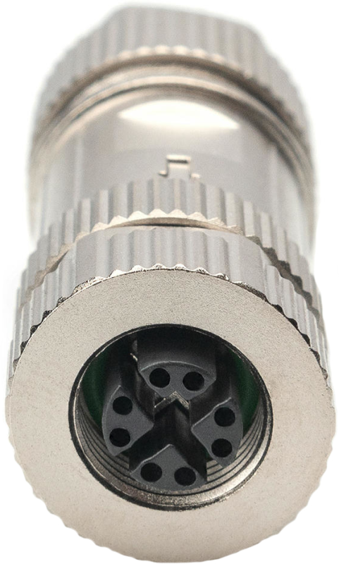 Коннектор DIGITUS CАТ 6A M12 F, X-coded, STP, IP67