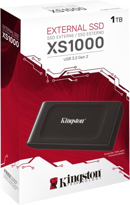 Портативний SSD Kingston 1TB USB 3.2 Gen 2 Type-C XS1000 R1050/W1000MB/s
