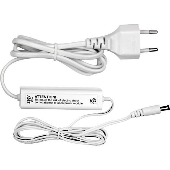 Power supply for security device U-Prox PSU 0,7 White, 220V AC/12V DC, 700mA, jack 5,5x2,1mm, short circuit protection, white