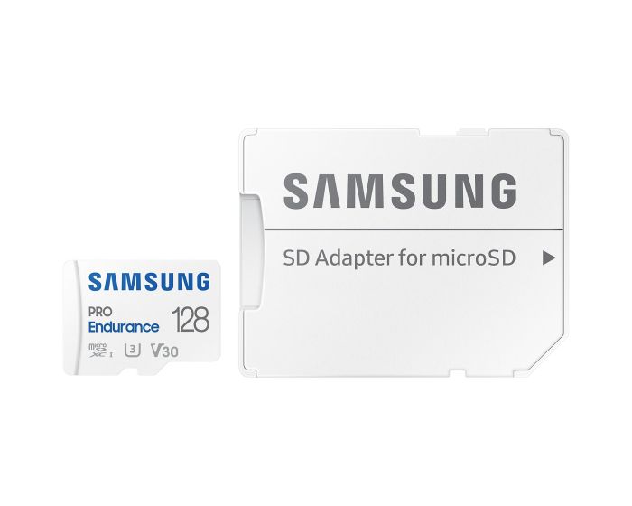 Карта пам'яті Samsung microSD 128GB C10 UHS-I R180MB/s PRO Endurance + SD