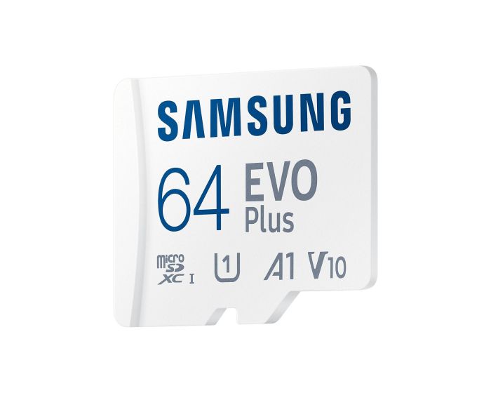 Samsung microSD 64GB C10 UHS-I R130MB/s Evo Plus + SD