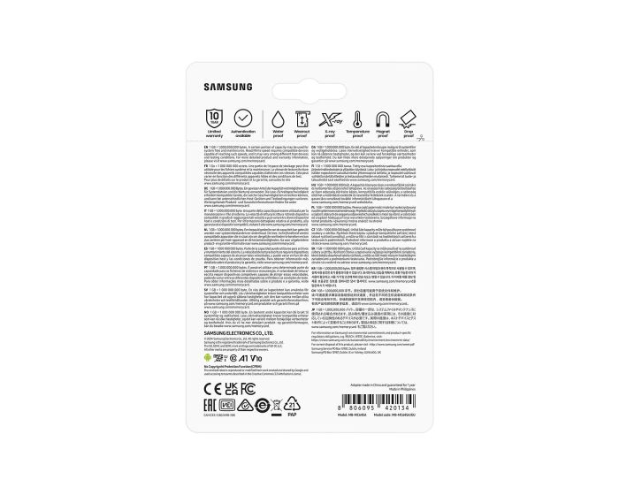 Samsung microSD 64GB C10 UHS-I R130MB/s Evo Plus + SD