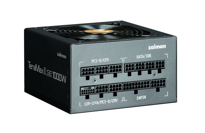 Блок живлення Zalman Teramax II SE  (1000W) 89%, 80+ Gold, 120мм, 1xMB 28pin (18+10), 2xCPU(4pin+ 4pin), 3xMolex, 12xSATA, 4xPCIe 8pin(6+2), 1xPCIe GEN5 16pin, Fully Modular