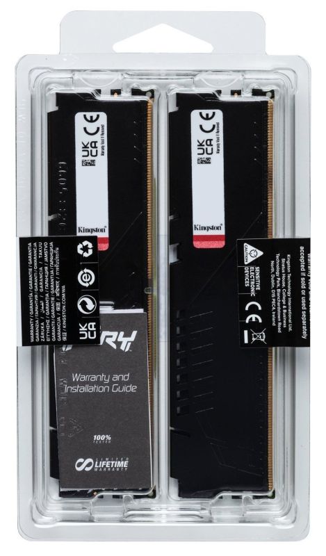 Память ПК Kingston DDR5 64GB KIT (32GBx2) 5600 FURY Beast