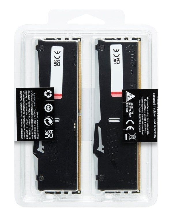 Пам'ять ПК Kingston DDR5 64GB KIT (32GBx2) 5200 FURY Beast RGB