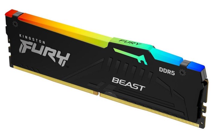 Пам'ять ПК Kingston DDR5 32GB 5200 FURY Beast RGB