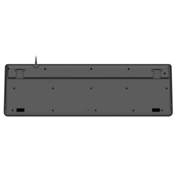 Клавіатура мембранна 2E KS405 104key, USB-A, EN/UK, чорний