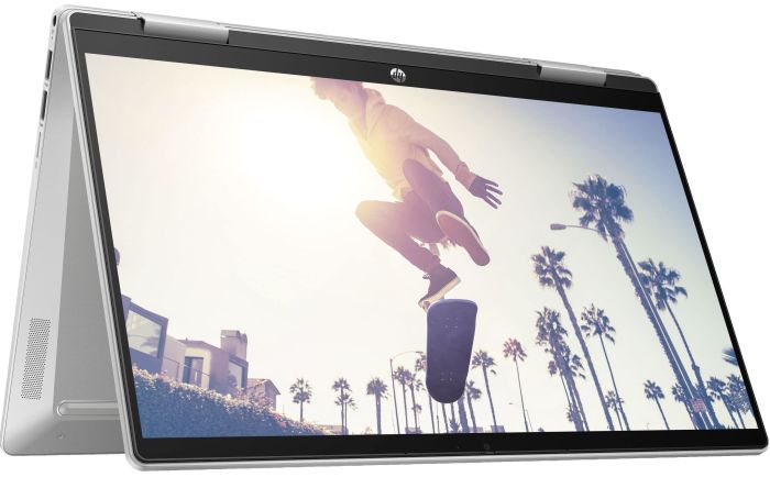 HP Notebook Pavilion x360 14-ek2007ua 14" FHD IPS Touch, Intel 3-100U, 8GB, F512GB, UMA, DOS, silver