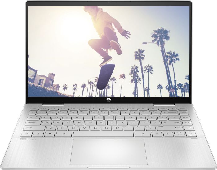 HP Notebook Pavilion x360 14-ek2007ua 14" FHD IPS Touch, Intel 3-100U, 8GB, F512GB, UMA, DOS, silver