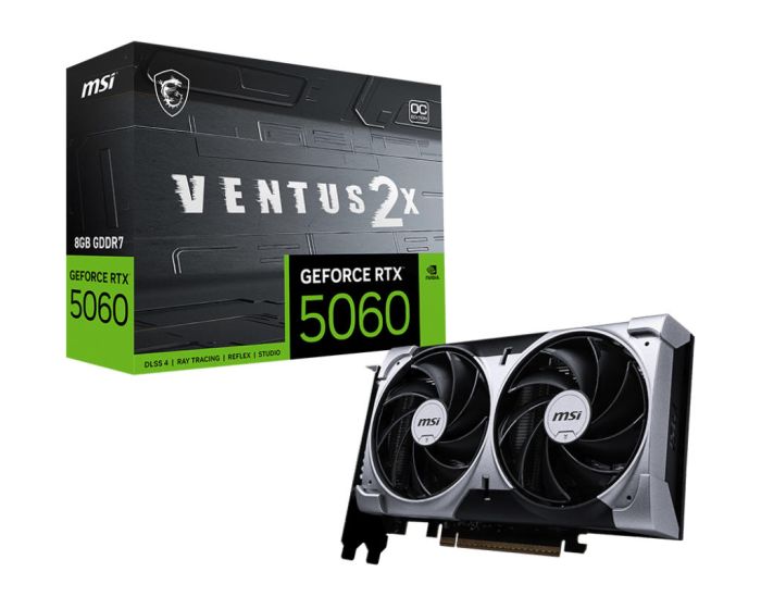 Видеокарта MSI GeForce RTX 5060 8GB GDDR7 VENTUS 2X OC