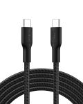 Кабель USB-C > USB-C заряджання/синхронізації Belkin 3м, 240Вт, Type-C, плетений, чорний