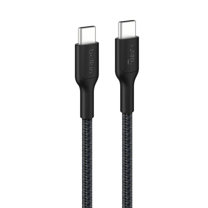 Belkin сable USB-C > USB-C charge/data, 1m, 240W, Type-C, BRAIDED, black